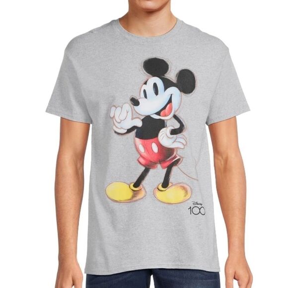 Disney Mickey Mouse Unisex Short Sleeve Crew Neck Graphic T-shirt Sizes L and XL - Picture 6 of 7